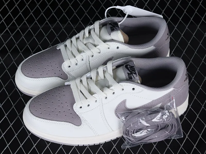 All categories Air Jordan Jordan series basketball shoes Air Jordan 1 Low Z version Air Jordan 1 Low OG "Atmosphere Grey" AJ1 Joe 1 white gray low-top cultural casual sneakers CZ0790-101
